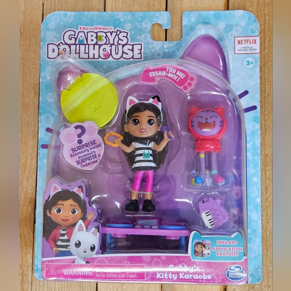 GABBY'S KITTY KARAOKE DANIEL JAMES DJ CATNIP SURPRISE ACCESSORY INSIDE DOLLHOUSE